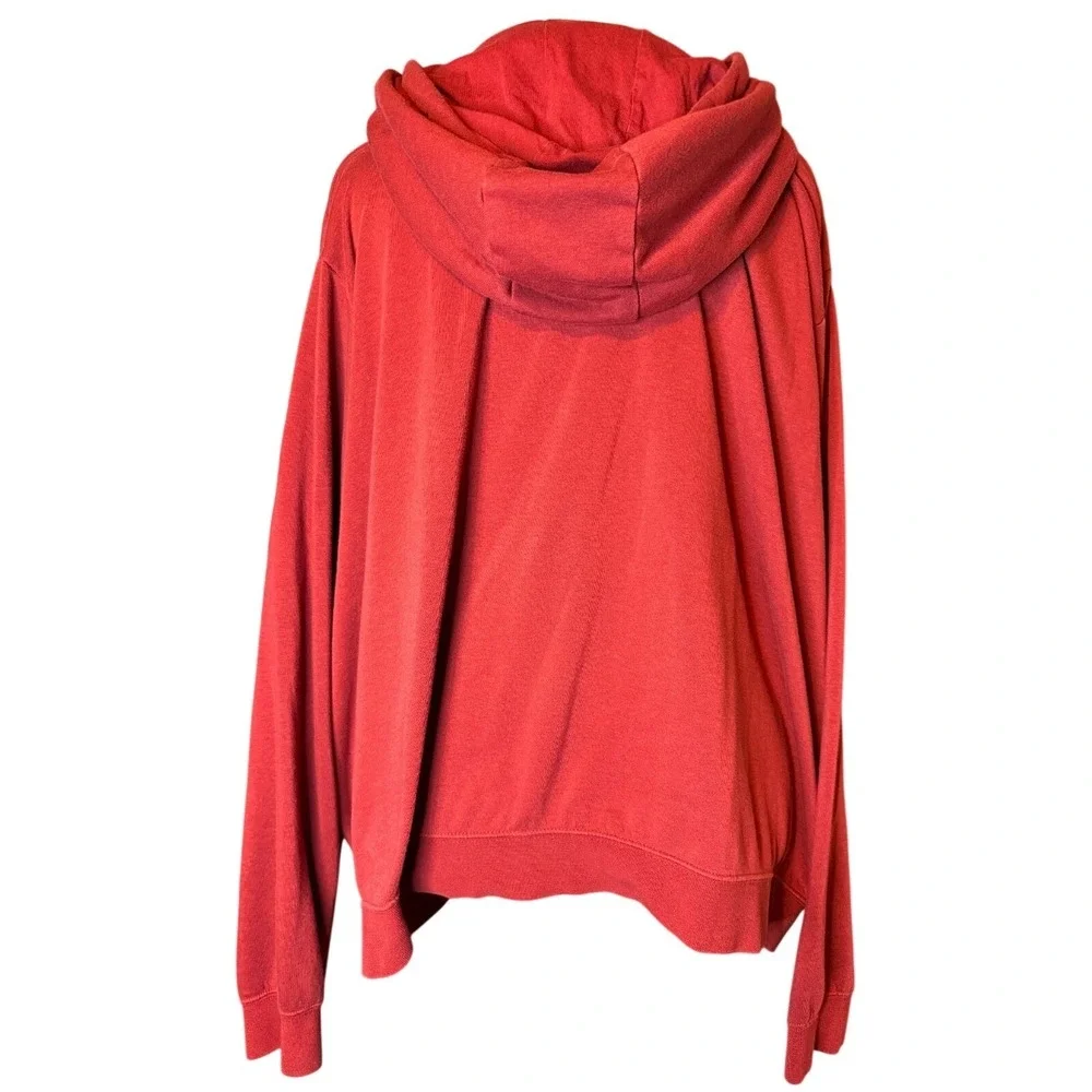 Nike Sportswear Futura Hoodie Red Womens 3x Animal Print Leopard Graphic Athlete